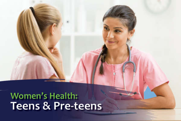 Women's Health: Teens & Pre-teens / Young woman talking with provider