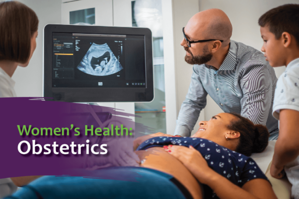 Women's Health Obstetrics/ Woman getting ultrasound